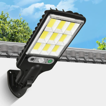 Solcellsdriven LED-strålkastare med rörelsesensor