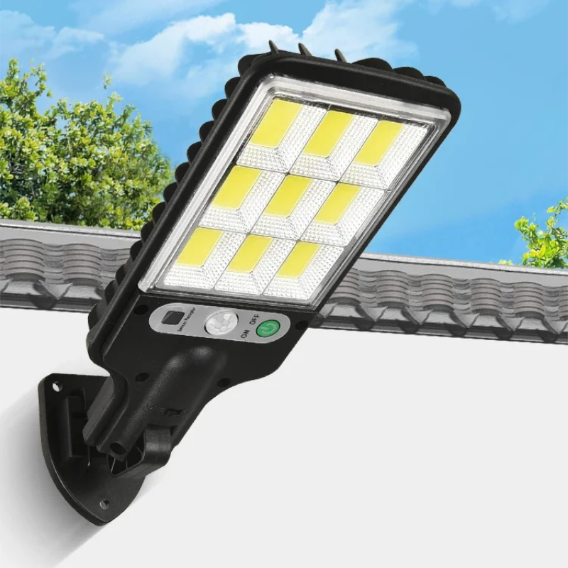 Solcellsdriven LED-strålkastare med rörelsesensor